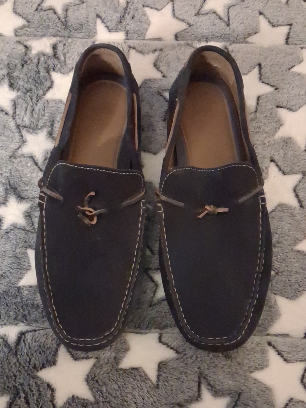 Men's Navy Suede Slip On Shoesby Find Sz 11.5